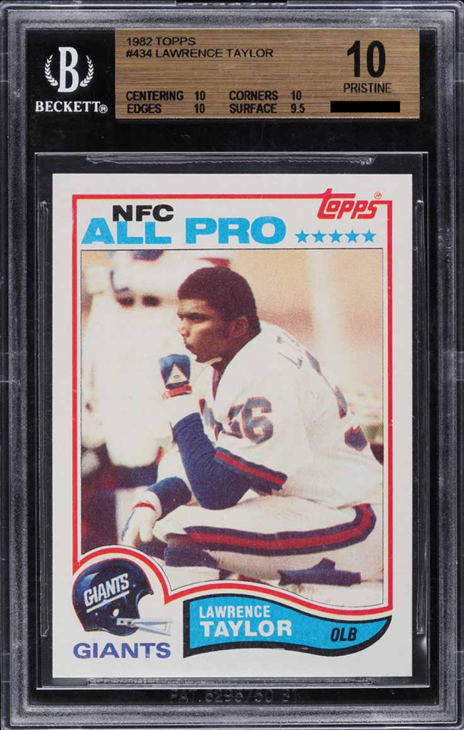 1982 Topps Lawrence Taylor Rookie Card #434