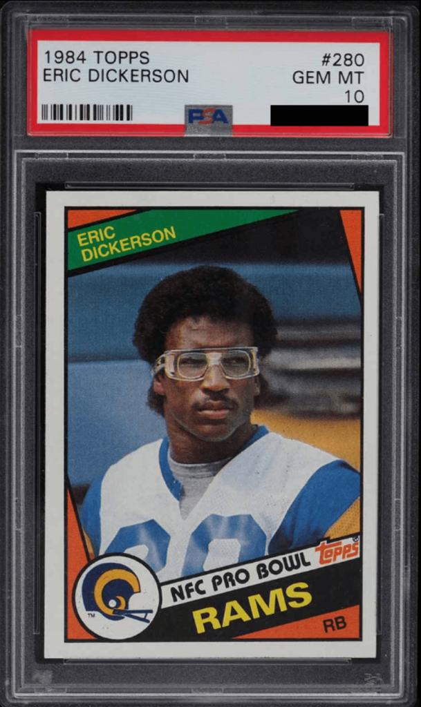 1984 Topps Eric Dickerson Rookie Card #280