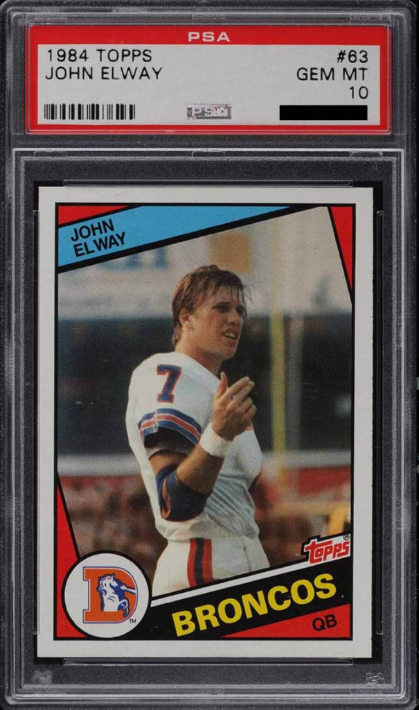 1984 Topps John Elway Rookie Card #63