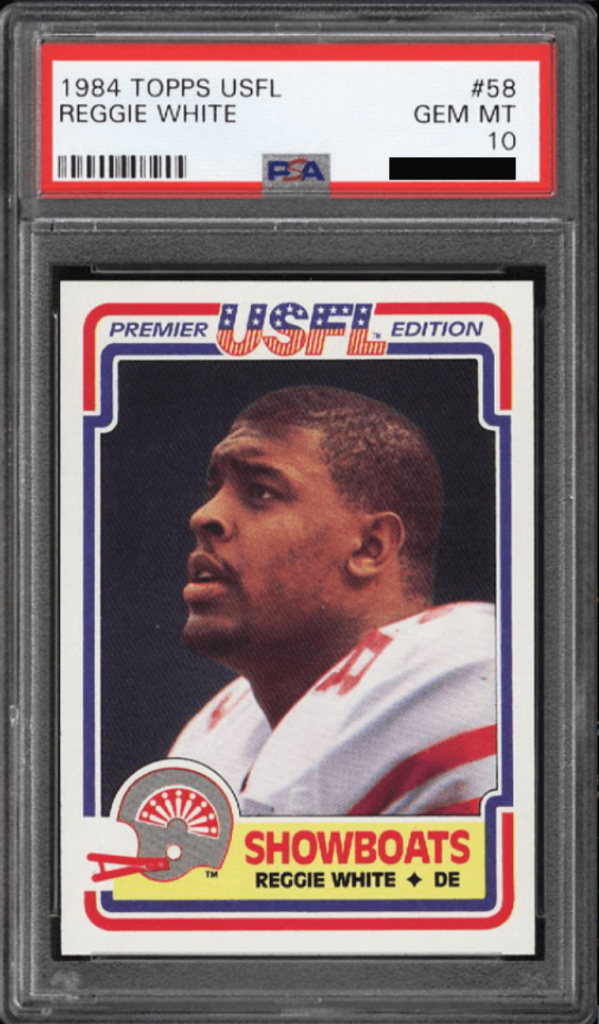 1984 Topps USFL Reggie White Rookie Card #58