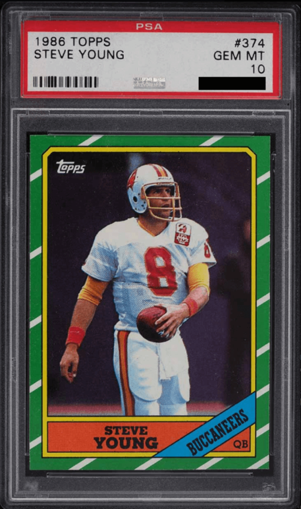 1986 Topps Steve Young Rookie Card #374