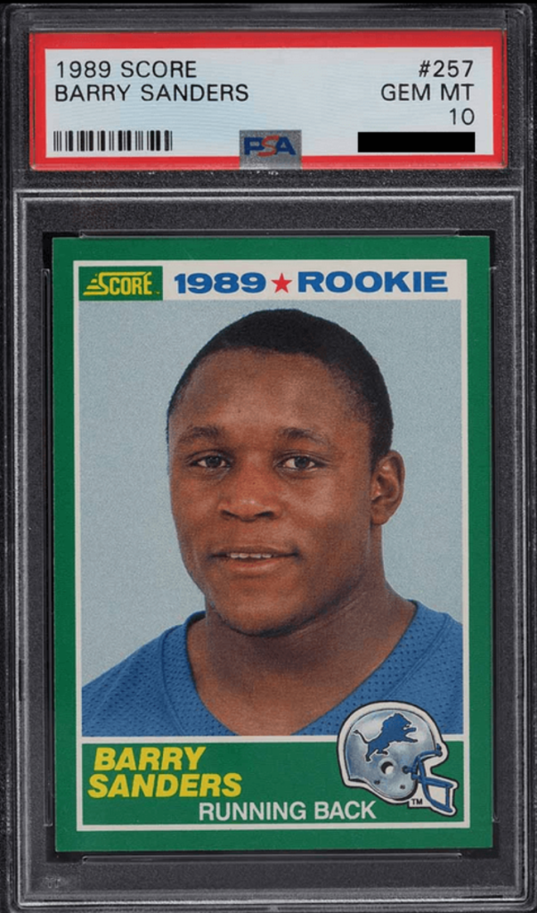 1989 Score Barry Sanders Rookie Card #257